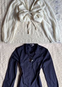 Y2k Fitted Shirt Combo - 2 Shirts