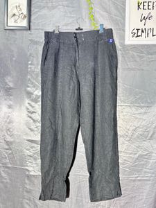Classic Grey Linen Pants
