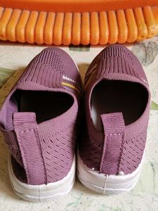 Cute Purple Slip-On Shoes