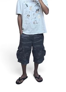 Camouflage Cargo Jorts