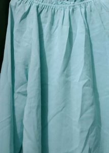 Off Shoulder Light Blue Flowy Long Sleeve Top