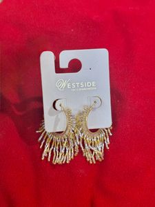 Stylish Beaded Hoop Earrings