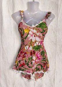 FLORAL PRINT BODYSUIT