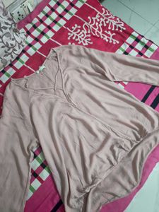 Korean Chic Pink Long Sleeve Top