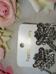 Oxidized Jhumka Earrings