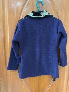 Beautiful Purple Embroidered Cardigan