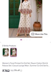 Kurta Palazo and Cord Set Fabric