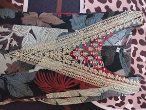 Black printed kurtaset