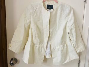 White Peplum Jacket