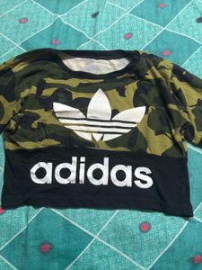 Adidas Camo Crop Top