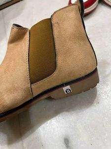 Brown Suede Ankle Boots