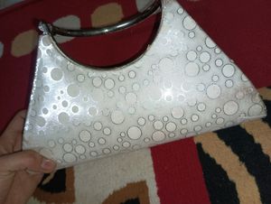 #White #Purse With Bow