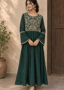 Elegant Embroidered Anarkali kurti