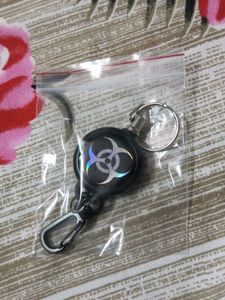 Biohazard Retractable Keychain