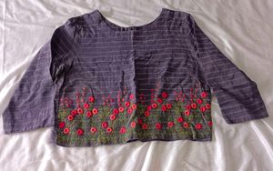 Cute floral crop top