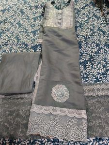 Elegant Grey Kurta Set
