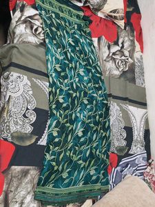 Beautiful Teal Green Saree