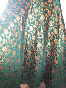 Green flared skirt or choli
