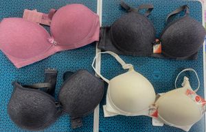 Comfortable Push Up, Padded Bra Set - Pack of 4