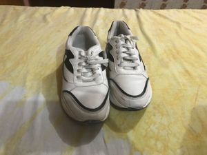 Stylish White &amp; Black Sneakers