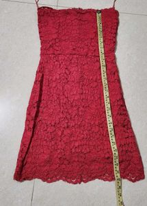 Valentine Special ❤️ Lace Strapless Mini Dress