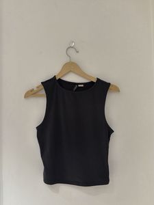Sleeveless Black Tank Top