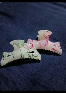 Multicolor Hair Clip Set Of 6