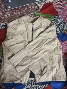 Stylish Beige Moto Jacket