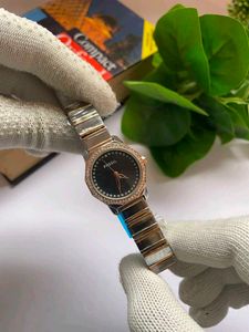 Fossil Watch with Crystal Bezel