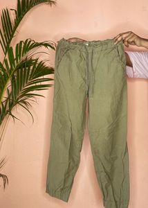 Comfortable Olive Green Jogger Pants