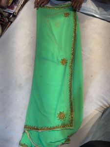 Gorgeous Green Indian Saree