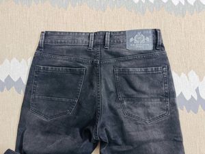 U.S. Polo Denim Men's Black Wash Straight Fit