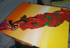 Canvas Painting | Fluid Art