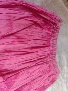 Pink Embroidered Skirt