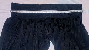 Women’s Black Velvet Look Embroidered Patiala Salw