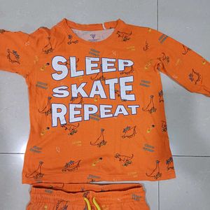 Kids KB Teamspirit Orange Sleepwear Set