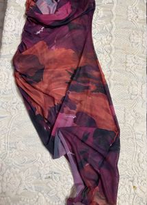 Floral Print Sheer Dress