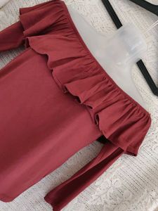 Off-Shoulder Ruffle Top