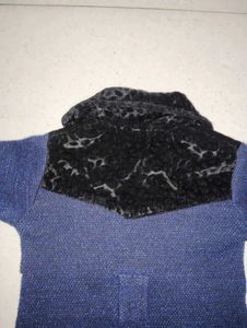 Cute Kids' Blue &amp; Black Coat