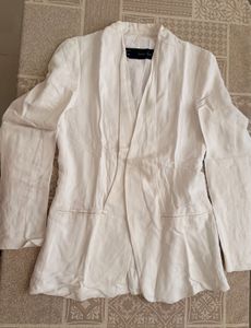 Chic Linen Blend Blazer