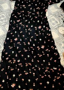 Black Floral Maxi Dress