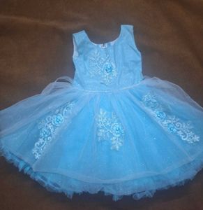 Cindrella Blue shimmery Party Dress
