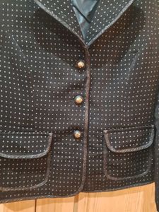 Stylish Houndstooth Blazer