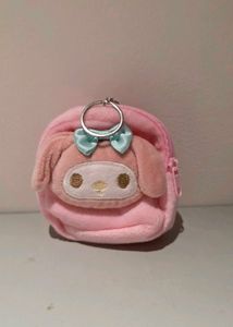 Cute Pink melody Plush Coin Pouch