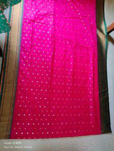 Elegant Silk Saree with Peacock Design
