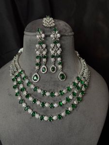 Emerald &amp; Diamond Necklace Set 💫♥️