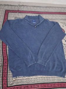 Classic Blue Mock Neck Sweater