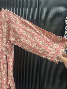 Beautiful Pink Floral Kurta