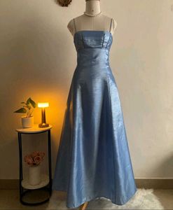 Elegant Blue Maxi Dress