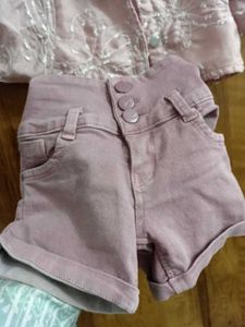 Cute Pink Shorts &amp; Top Set